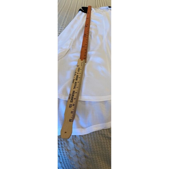 Pure DNKY Womens Loungewear Dress Size Large Color Block Hi Low Hem Semi Sheer - Picture 10 of 11